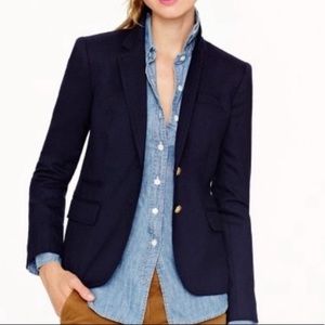 J. Crew Navy Schoolboy Wool Blazer